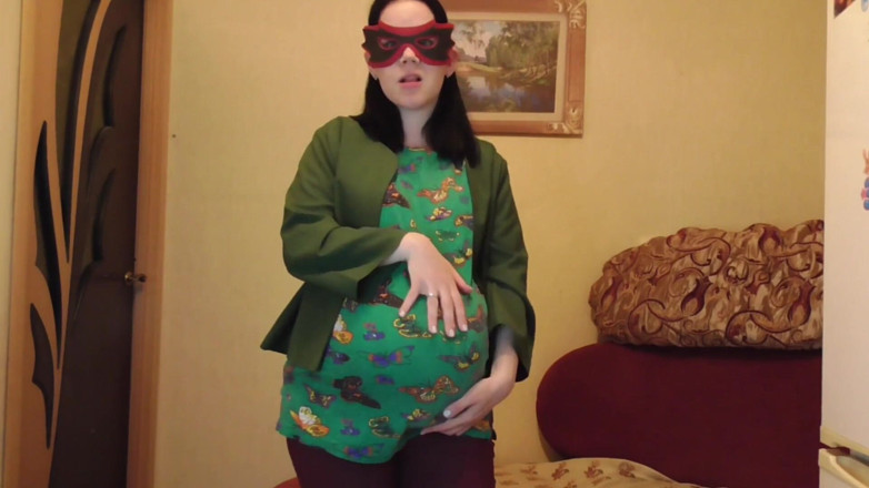 Anna Sky: Quente grávida puta Anna fantasiada