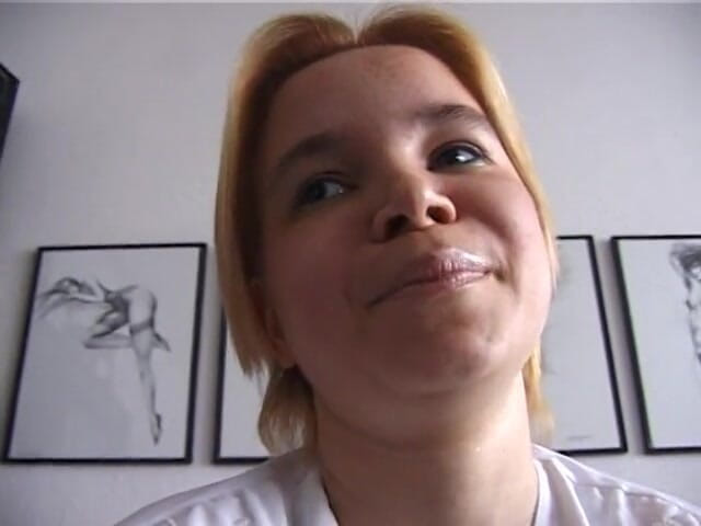 Lucky Cooch: Chubby blonde gets naked at casting