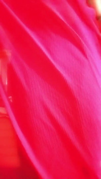 Indian Gay Crossdresser Gaurisissy Pressing Her Big Boobs in Pink Saree