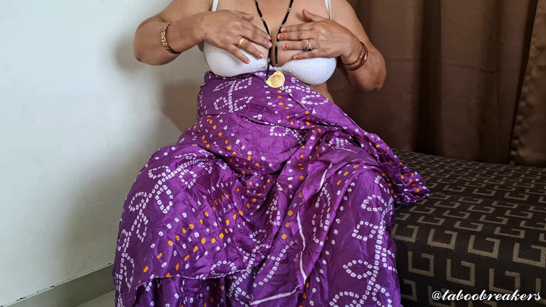 TABOOBREAKERS: Purple Saree Love the Gujrati Bhabhi Feeling