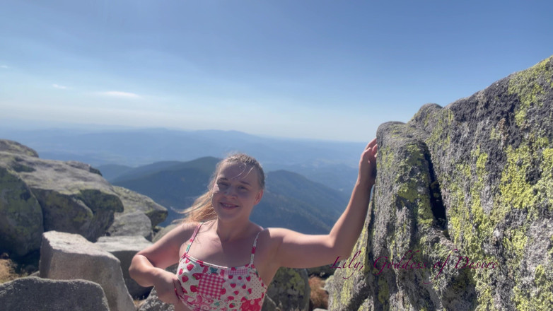 Petite blond your pure desire: A Stranger Man Recorded Me Masturbating in the Mountains