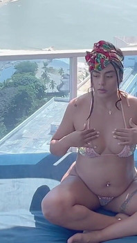 Horny Pregnant Woman Gets Fucked Hard on the Balcony