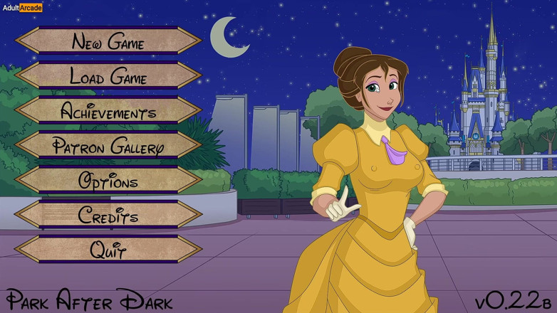 LewdArcade: Park After Dark - Ariel and Cinderella Lesbian Sex Animation Collection [18+]...