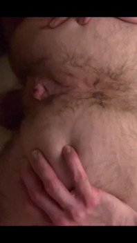Just Pushing Out a Load From My Hairy Ass