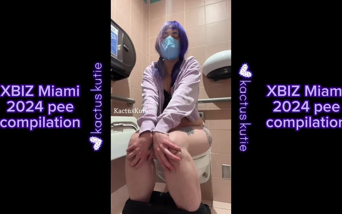 Kactus kutie: Xbiz Miami 2024 Pee Compilation