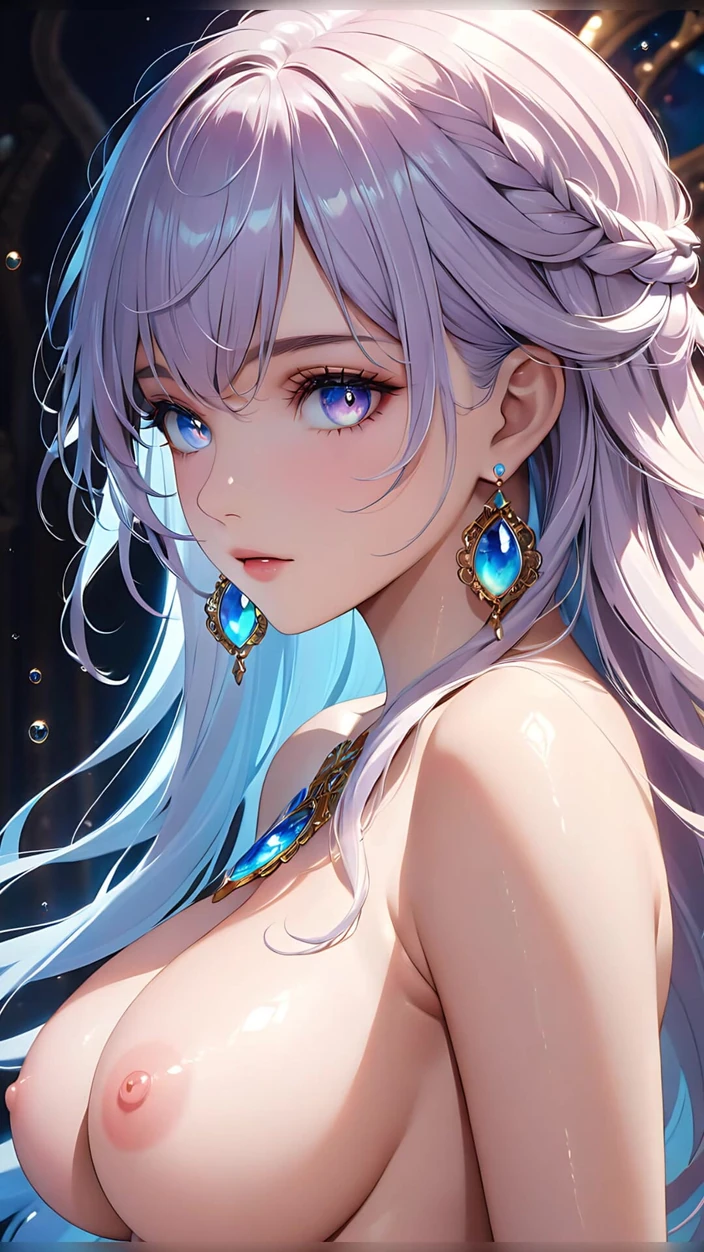 LustRender: Dream Reflections: a Beautiful Young Woman with Iridescent Eyes