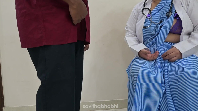 savithabhabhi: Indian doctor checking patient's dick