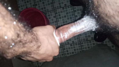 Cute boy jerks off: Boy Jerks off in the Shower for His Aunt