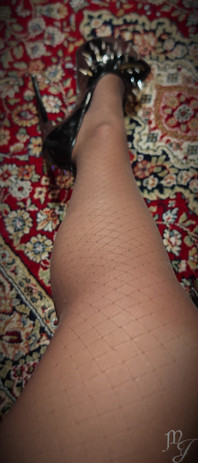 High Heels Mit Stacheln Und Strumpfhose