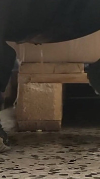 Dirty Slut Pee in Shop Eingepisst