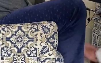 Kiffa Uses Slave as Footstool as She Uses Her Notebook