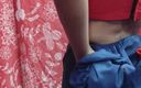 Suryasushma: Indian Housewife in the Bluesaree Enjoying