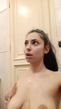 Spit Cum on My Boobs