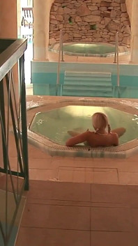 Sexy rubia chica A la mierda anal con musculoso chico