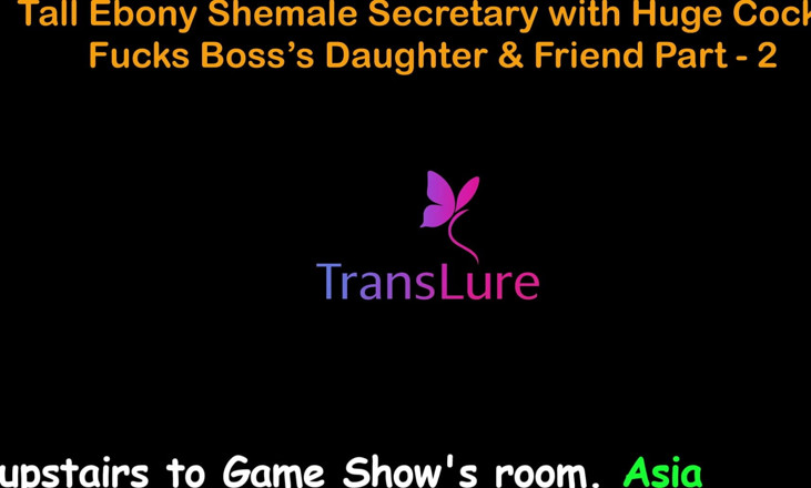 TransLure: English Audio Sex Story - Tall Ebony Shemale Secretary with Huge...