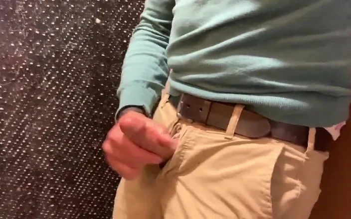 TJenner: Train Station Toilet Jerk-off and Cumming - Full Length!