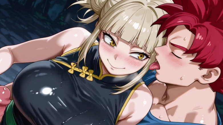 Prznai: Goku(kırmızı) (db) x himiko (mha)