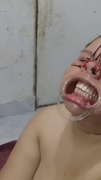 BBW Bondage Face with Cum on It