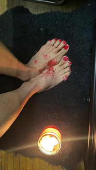Candle Light on Tiny Feet with Sexy Toes