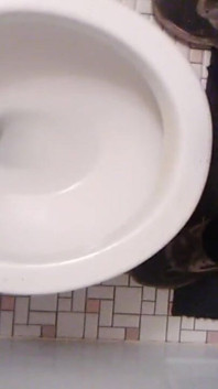POV Standing up as I Piss