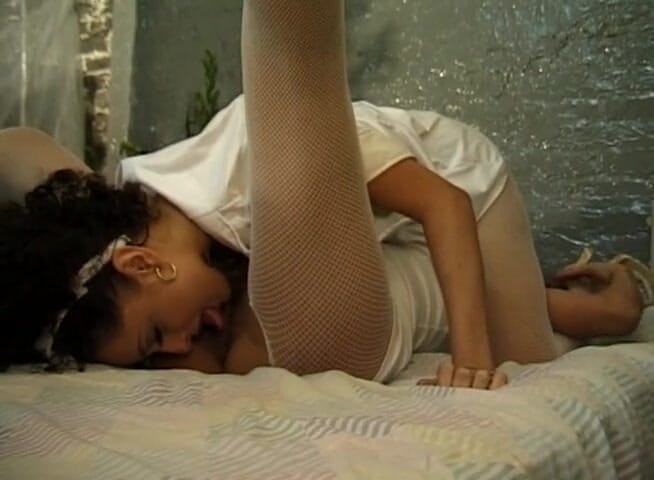 Lesbo Tube: Two latin nurses having fun on the bed
