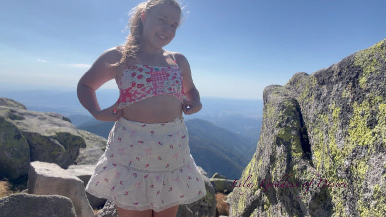Petite blond your pure desire: A Stranger Man Recorded Me Masturbating in the Mountains