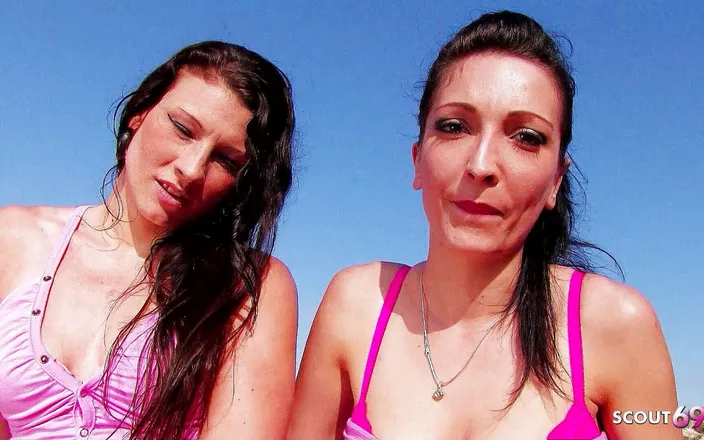 Full porn collection: Macocha pomaga pasierbicy po raz pierwszy na plaży z dziwnymi...