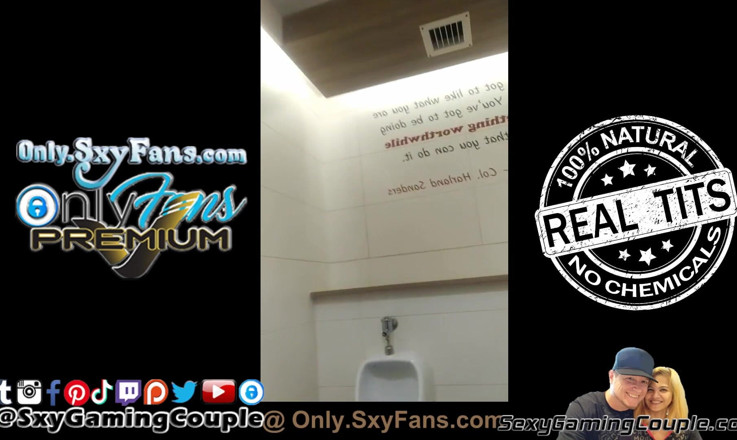 SexyGamingCouple: Another bathroom pee pissing vid