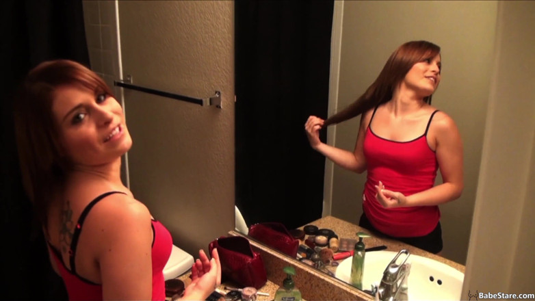 Babe Stare: Teen enjoys getting fucked in front of a mirror