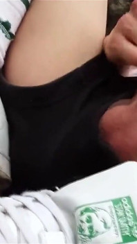 Caught Making a Porn Video, Jon Arteen Hides to Film the Masturbation and Cum Shot Scene on His Adidas Stan Smith Sneakers Outsi