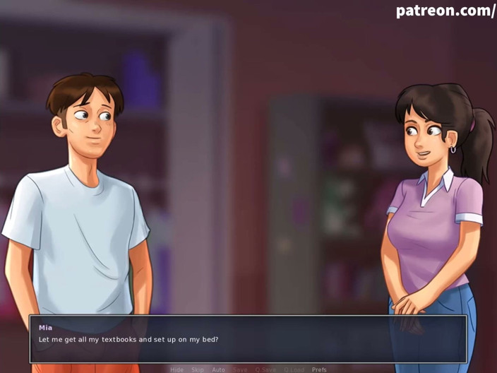 Hentai World: Summertime Saga - saya mengongkek teman wanita saya semasa dia melakukan...