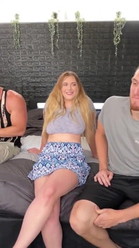 Wow! Long Dick MMF Bi College Fuck