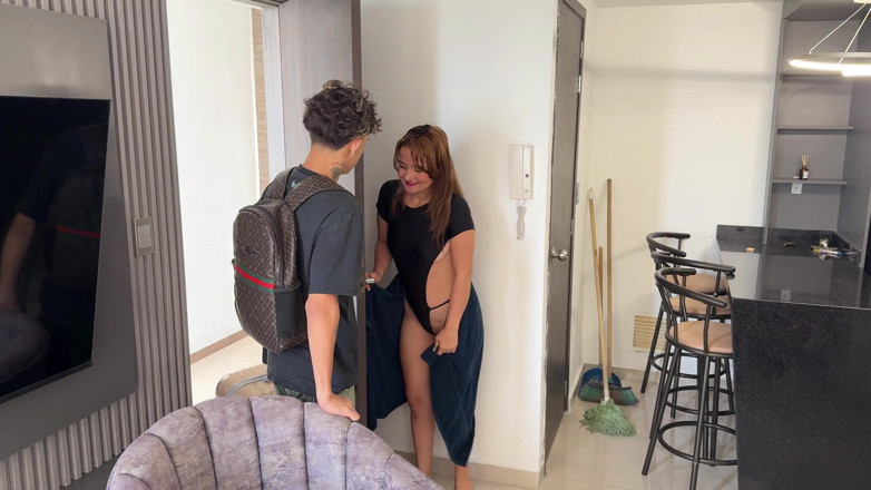 katyJay: Big Ass Stepmom Surprises by Giving Her Stepson a Welcome...