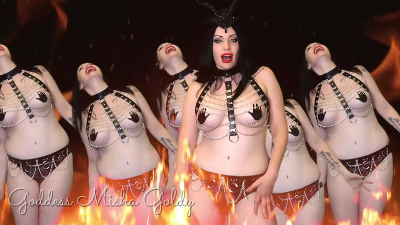 Goddess Misha Goldy: Hol deinen letzten orgasmus und entkomme dich für deinen dämon!...