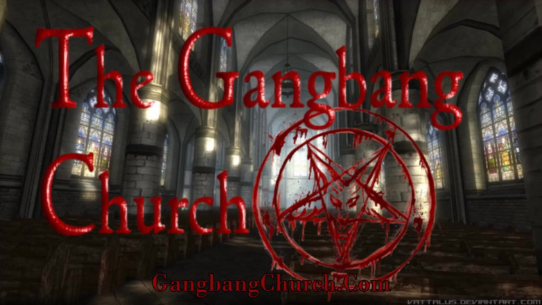 The Gangbang Church: Rosie Paige is blasted with cum