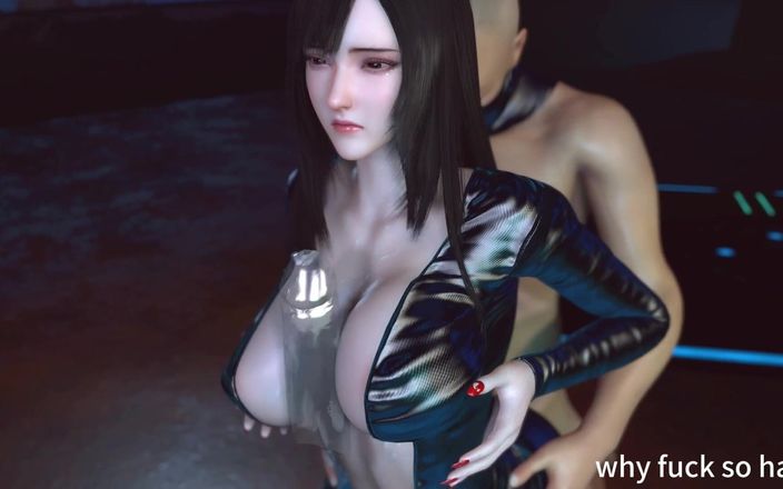 Why fuck so hard: 3D Horny Slut Cosplay Model Have Threesome Sex with Big...