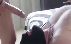 Follando duro la garganta de mi esclavo