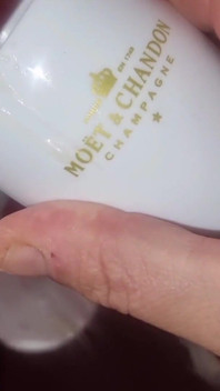 Cum Tasting - Moët & Chandon and a Goblet of Cum Poured by a Nice Big Cock