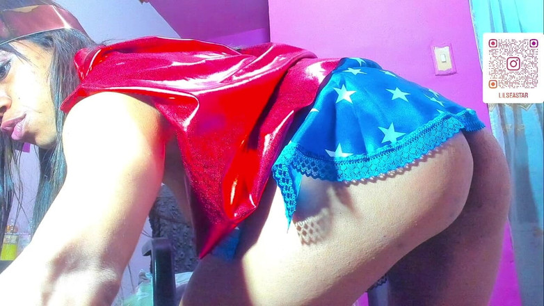 Barbychocolat: Wonder Woman Mokré Nohy Šukání Mě Můj Dildo Velké Stříkání Na...