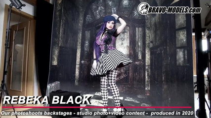 Bravo Models Media: 386-Ședință foto în culise Rebeka Black - Adult