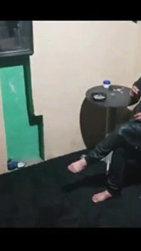 Don Gresopio Having His Feet Massaged
