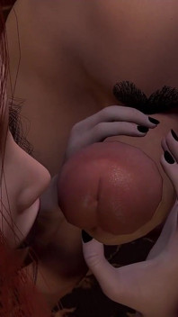 Three futas lagi asik ngocok kontol di seks threesome