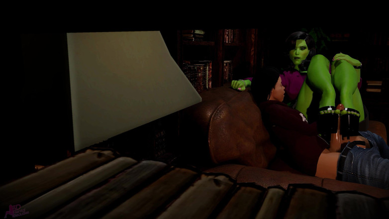 3DHentaiBeauties: She-hulk：服从的案例