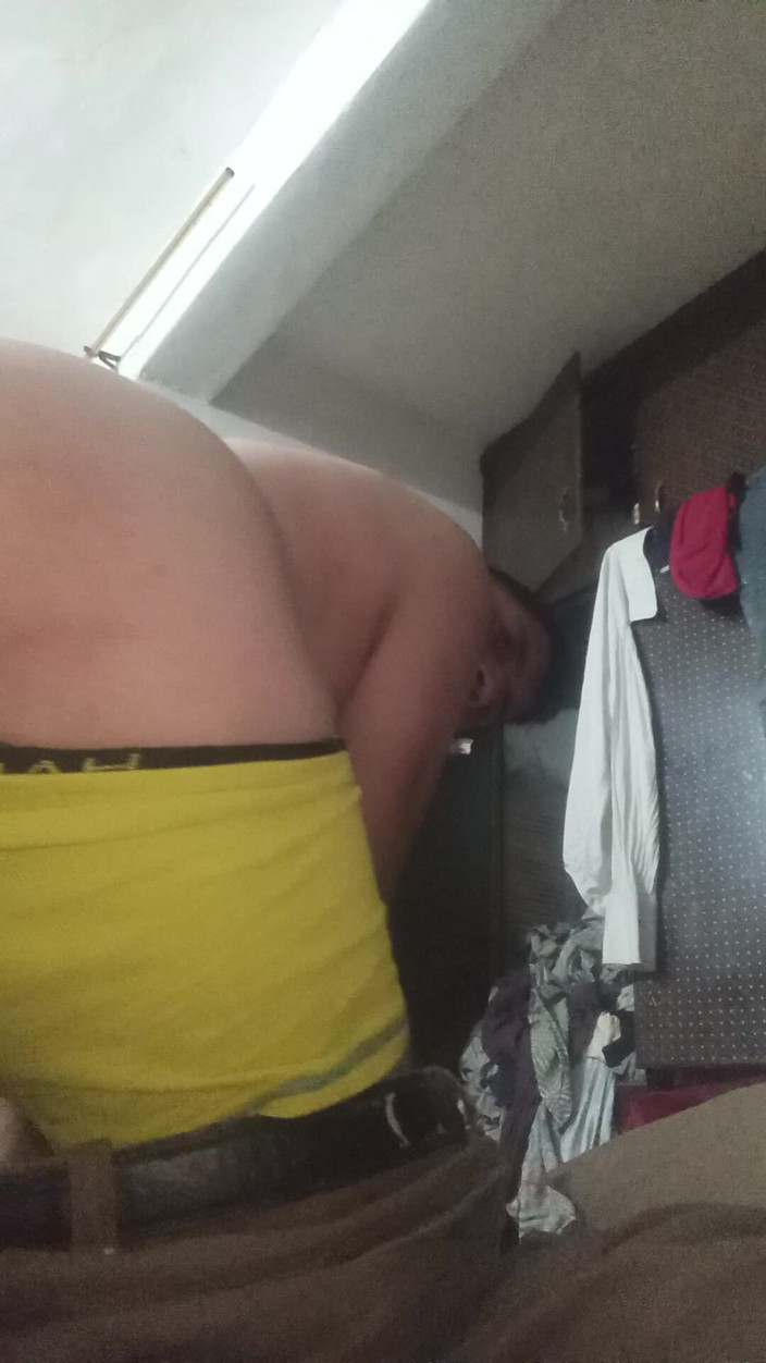 White ass: Velký bílý zadek nahý