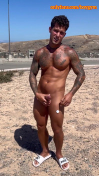 Boygym - Big Cum in the Street People Can Discover Me