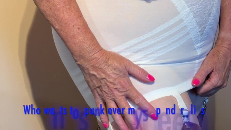 Aunty Sandra vintage girdle queen: Teta Sandra Rago Girdle &amp; Rht Punčochy 61