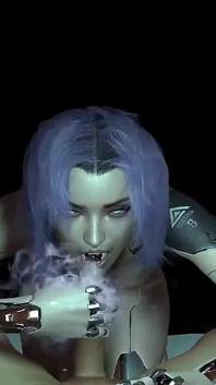 Robot Girl POV Handjob - Cyberpunk Porn Parody