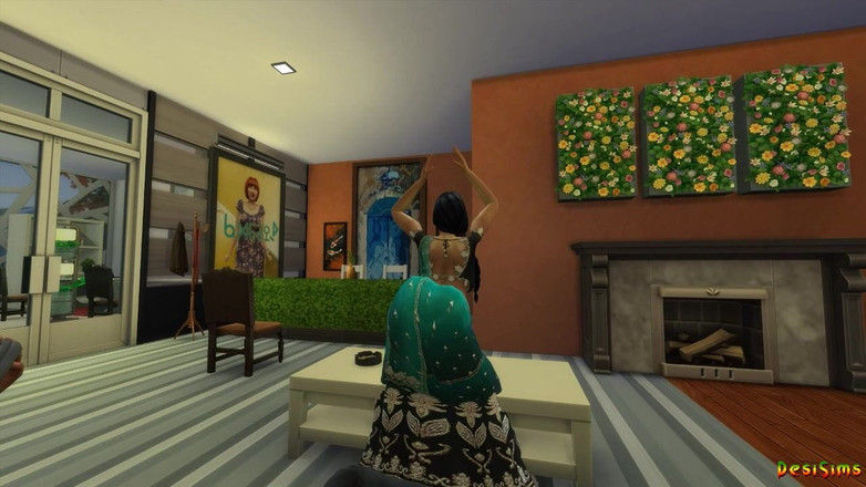 Desi Sims: Desi Indische milf tante Pooja kreeg een creampie tijdens haar...