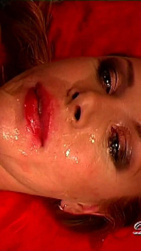 Blonde Tit Slut in MMF DP with Two Monster Cocks