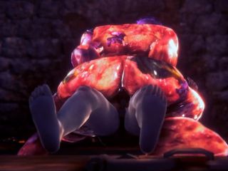 GameslooperSex: De moeder van poesje 3D monster neukpartij